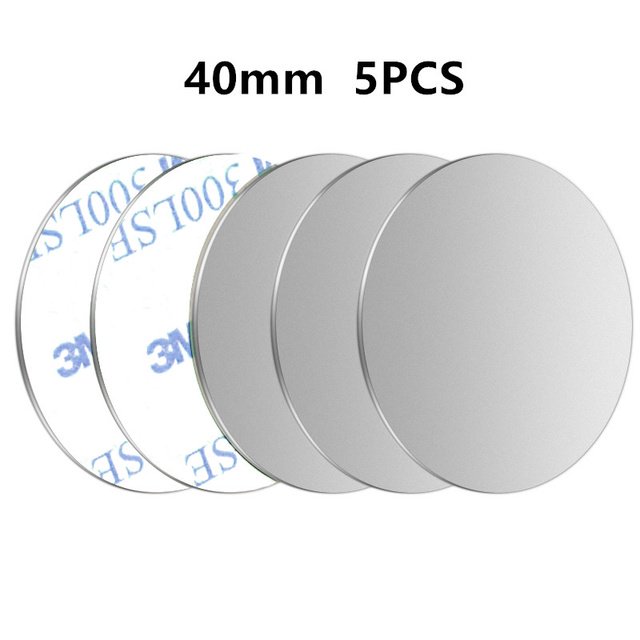5PCS Placa De Metal Pegatina Para Teléfono Magnético Coche Titular Universal Hoja De Hierro Disco Montaje Móvil Imán Soporte Inteligente Celular