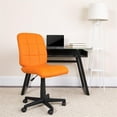 thumbnail image 2 of Scranton & Co Vinyl Quilted/Nylon Mid-Back Office Chair in Orange, 2 of 6