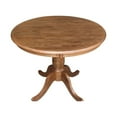 thumbnail image 3 of 36'' Round Solid Wood Pedestal Dining Table in Distressed Oak by International Concepts, 3 of 4
