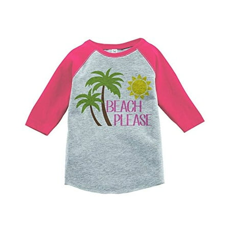 

Custom Party Shop Beach Please Summer Raglan Tee Pink