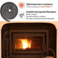 thumbnail image 4 of Twinkseal Wear-resistant Gaskets for Fireplaces 1 Roll of Elastic Sealing Rope for Wood Burning Stoves High-temperature Resistance Secure for Fireplaces, 4 of 8