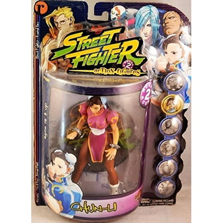 Street Fighter Action Figure Round 2 Chun-Li (Pink (Best Version Of Street Fighter 2)