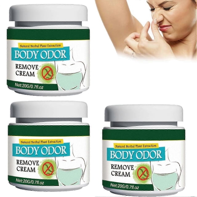 3PCS Underarm Care Odor Cream, 20g Armpit Odor Cream, Body Odour Remover Cream For Armpit Sweat Treatment Skin Topical Cream