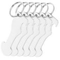 thumbnail image 5 of NUOLUX 6Pcs Portable Shopping Trolley Tokens Key Ring Simple Design Metal Trolley Coin Keyring, 5 of 8