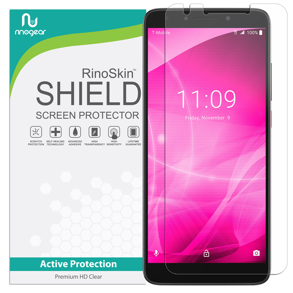 RinoGear Screen Protector for TMobile Revvl 2 Case Friendly