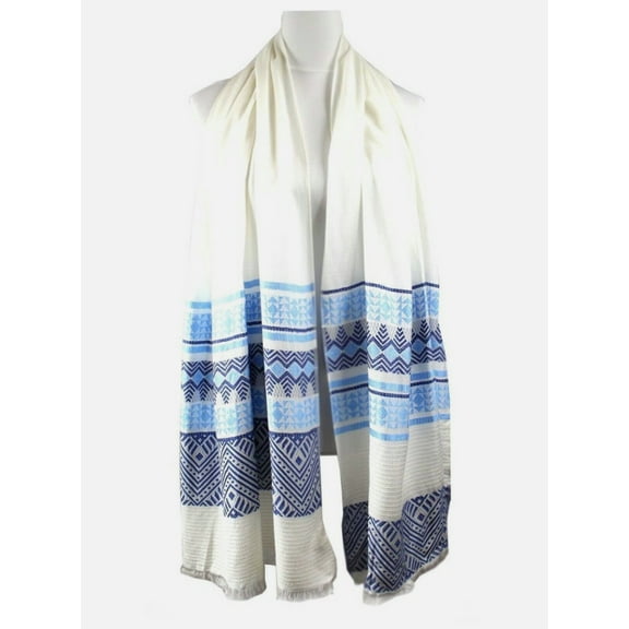 Calvin Klein Geo-Striped Cover-Up (Blue, One Size)