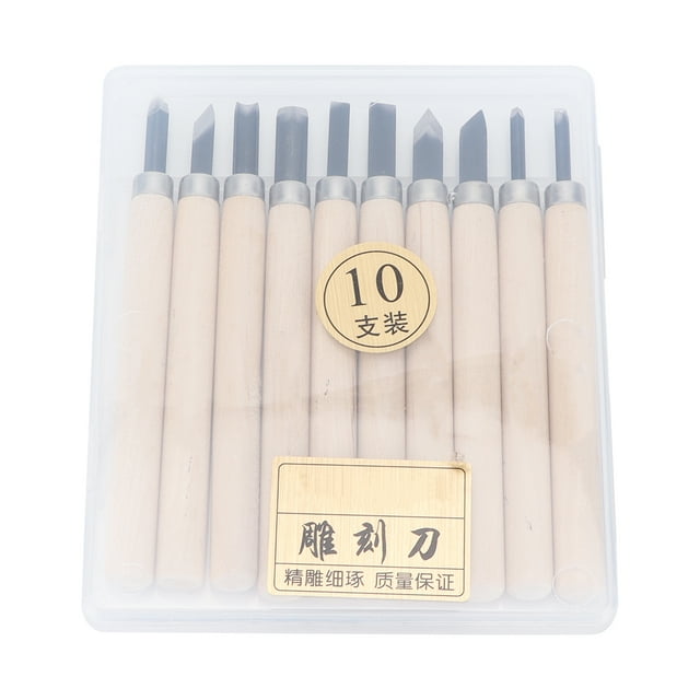Wood Carving Knife,10pcs Wood Carving Knife Carpenter Tool Woodworking Gouges Smooth Operation