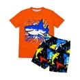 thumbnail image 5 of ITSAME Boys Swimwear Set 2-Piece Crewneck Tops and Swim Trunks Quick-Dry Seaside Vacation Swimsuit Multicolor Size 3-4, 5 of 9