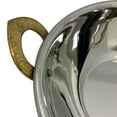 thumbnail image 4 of Verka Copper Hammered Karahi with Stainless Steel Interior, 3.5 inch, 4 of 5
