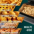 thumbnail image 3 of Air Fryer Liners for Ninja Air Fryer XL, 100Pcs Non-Stick Air Fryer Accessories Disposable Paper Liner Airfryer Parchment Liners Compatible with Ninja Smart XL Grill and Air, 3 of 3