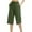 Army Green, variant on ABATAB Workout Capri for Women Wide Leg Capris Dressy Casual Summer Elastic Waist Crop Running Pants with Pockets