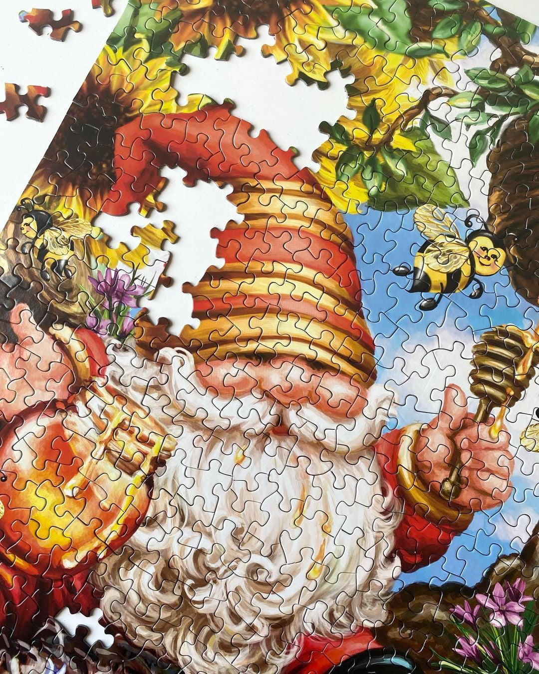 Springbok 500 Piece Gnome Worries Bee Happy Jigsaw Puzzle for Adults and Family