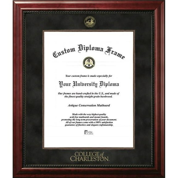 Campus Images SC998EXM-1620 20 x 16 in. College of Charleston Executive Diploma Mahogany Frame