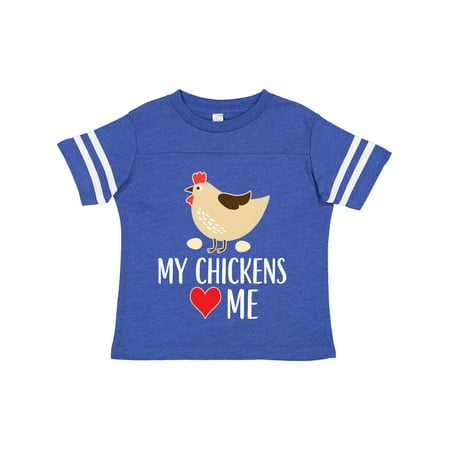 

Inktastic My Chickens Love Me Gift Toddler Boy or Toddler Girl T-Shirt