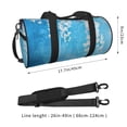 thumbnail image 2 of Sikiie Hanging Orchids Floral Blue Duffel Bag, Travel Bag, Sports Gym Bag - Ideal for Sports, Gym, Overnight Stays, 2 of 6