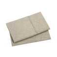 thumbnail image 3 of Mainstays Super Soft Brushed Microfiber Pillowcase Set, Washed Tan Embossed Hayden Paisley, Standard/Queen, 2 Piece, 3 of 7