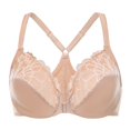 thumbnail image 1 of CHUANK Female Racerback Front Closure Unlined Underwire Bra for Women Black 34B, 1 of 4