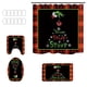 thumbnail image 2 of Grinch Decor Grinch Christmas Decorations Bathroom Grinch Christmas Decorations Christmas Waterproof Polyester Shower Curtain Mat Set Of Four, 2 of 3