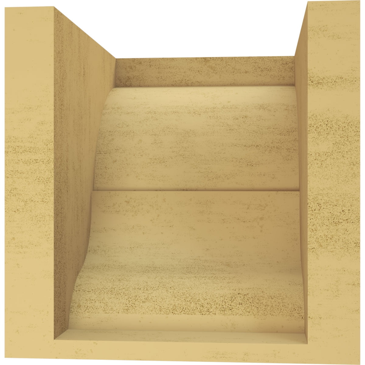 7"W x 7"D x 7"H Wide Asheboro Rough Cedar Woodgrain TimberThane Corbel, Primed Tan