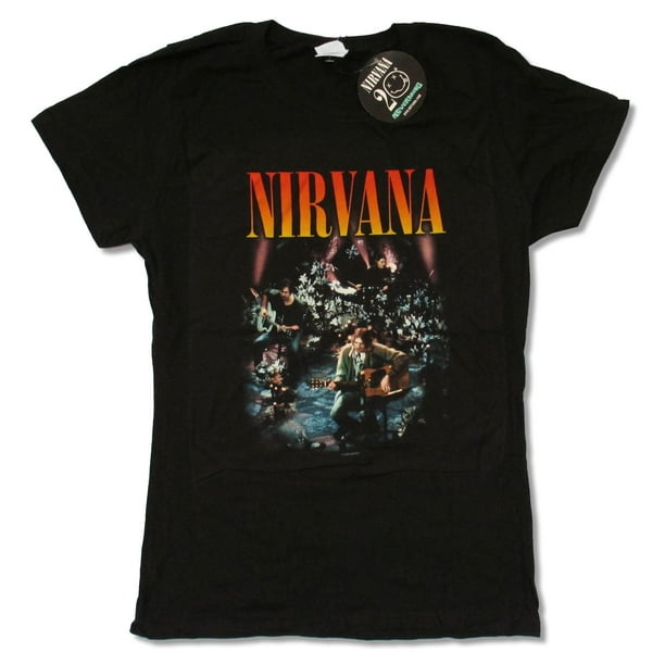 Bay Island Sportswear - Juniors Nirvana "MTV Unplugged" Black Baby Doll