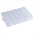 thumbnail image 1 of Clear Plastic Storage Box with 36 Removable Adjustable Compartments for Jewelry Tools Small Fishing Tackle Crafts and Accessories, 1 of 5
