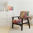 thumbnail image 2 of Designart "Hardedge Pastel Symetry I" Upholstered Abstract Accent Chair and Modern & Contemporary Arm Chair - Multiple Color & Pattern, 2 of 7