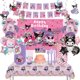 thumbnail image 2 of Pancarta de vajilla desechable con temática de Sanrio Kuromi para fiesta de cumpleaños de niña, globo de aluminio Cinnamoroll, juguete de decoración para baby shower, 2 of 5