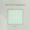 thumbnail image 5 of over&back Hand-Blocked Printed Cotton Cloth Napkins - Washable Napkins Set for Mixing, Matching, and Creating a Custom Home Decor Tablescape - Green Leaf, 5 of 11