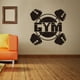 thumbnail image 1 of Etiqueta de pared con tema de gimnasio, adhesivo removible para pared para dormitorio, Li, 1 ud., 1 of 5