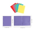 thumbnail image 2 of Plastic 3 Hole Punch Pocket Folders, Plastic Folders with 2-Pocket for 3-Ring Binders, Poly 2-Pocket Folder with Business Card Slot for School, Home, Office, Letter Size, 2 of 6