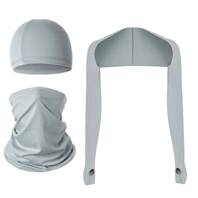Blouses à Manches Longues pour Femmes, Ensemble de Couvre-Manches de Golf avec Masque de Cyclisme, Protection des Bras Multifonctionnelle pour l'Extérieur