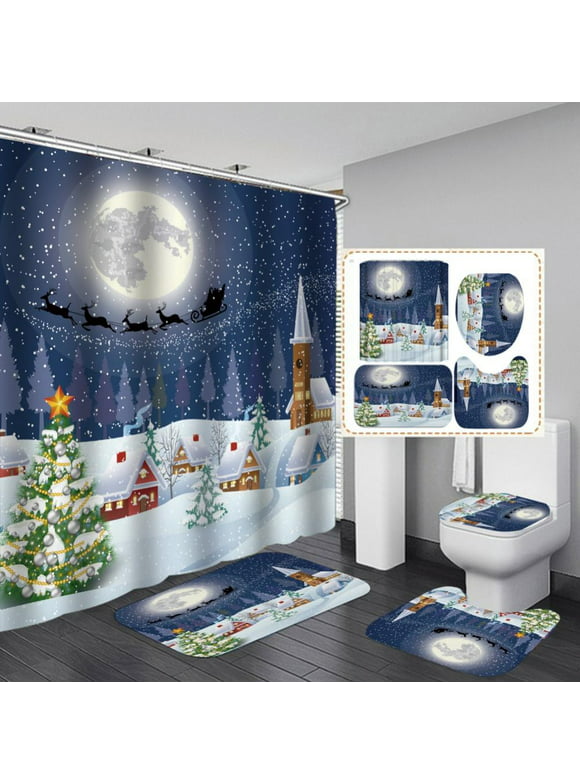 Christmas Shower Curtains in Bath - Walmart.com