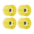 thumbnail image 2 of 4x Roues de Planche à Roulettes Lumineuses à DEL Cruiser Longboard Lueur Nuit Extérieur Jaune, 2 of 10