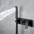 thumbnail image 2 of Sumerain Matte Black Rainfall Shower System With Hand Shower, Pressure Balancing Valve, 2 of 7