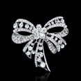 thumbnail image 4 of Wentin Reduced Brooch Diamond Brooch Rhinestone Bow Corsage Fashion Men's And Women's Clothing Brooch, 4 of 8