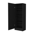 thumbnail image 5 of Knubmt Single Door Kitchen Pantry Cabinet with 4 Shelves, Wood Storage Cabinet for Home, Living Room, Kitchen, 5 of 7