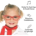 thumbnail image 6 of Hip Hop 50's Shop 1950s Cat-Eye Glasses for Kids, Plastic Costume Glasses with Rhinestones (Child Red), 6 of 8