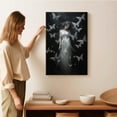 thumbnail image 2 of JFHCQJPK Witch in the Forest Halloween Print Wall Art Poster Witch Decor Vintage Print Dark College Wall Art Victorian Gothic Room Decor Canvas Wall Print8x12in Metal blackFramed, 2 of 8
