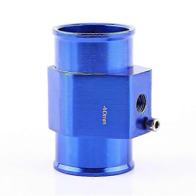 Universal Metal Car Water Temp Joint Pipe Hose Temperature Sensor Adapter Blue 40mm