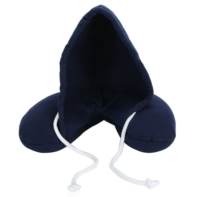 Oreiller de Voyage à Capuche, Oreiller de Voyage en Forme de U avec Capuche Design Révolutionnaire
