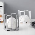 thumbnail image 4 of Retractable Desktop Dish Rack Dish Storage Rack Storage Rack White, 4 of 5