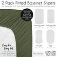 thumbnail image 2 of Sweet Jojo Designs Woodland Camo Green Baby Bassinet Fitted Sheets 2 Piece Set, 2 of 6
