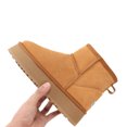 thumbnail image 3 of Botas de nieve para mujer, botas de invierno de suela gruesa de algodón, botas de piel de algodón, 3 of 5