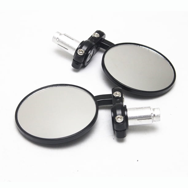 Paquete de 2 espejos de motocicleta hermosas líneas 360 ° rotación vista trasera de gran angular visión de gran angular resistencia a la corrosión accesorios de ciclomotor Jumpingount VI002040-00B
