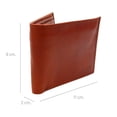 thumbnail image 2 of Cartera Hombre Piel Genuina Bifold Compartimento Secreto Interiores en Tela Camel, 2 of 8