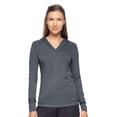 thumbnail image 2 of Expert Brand USA-Made Women's Athletic Heather Hoodie Shirt, Dark Heather Charcoal, Medium, 2 of 6