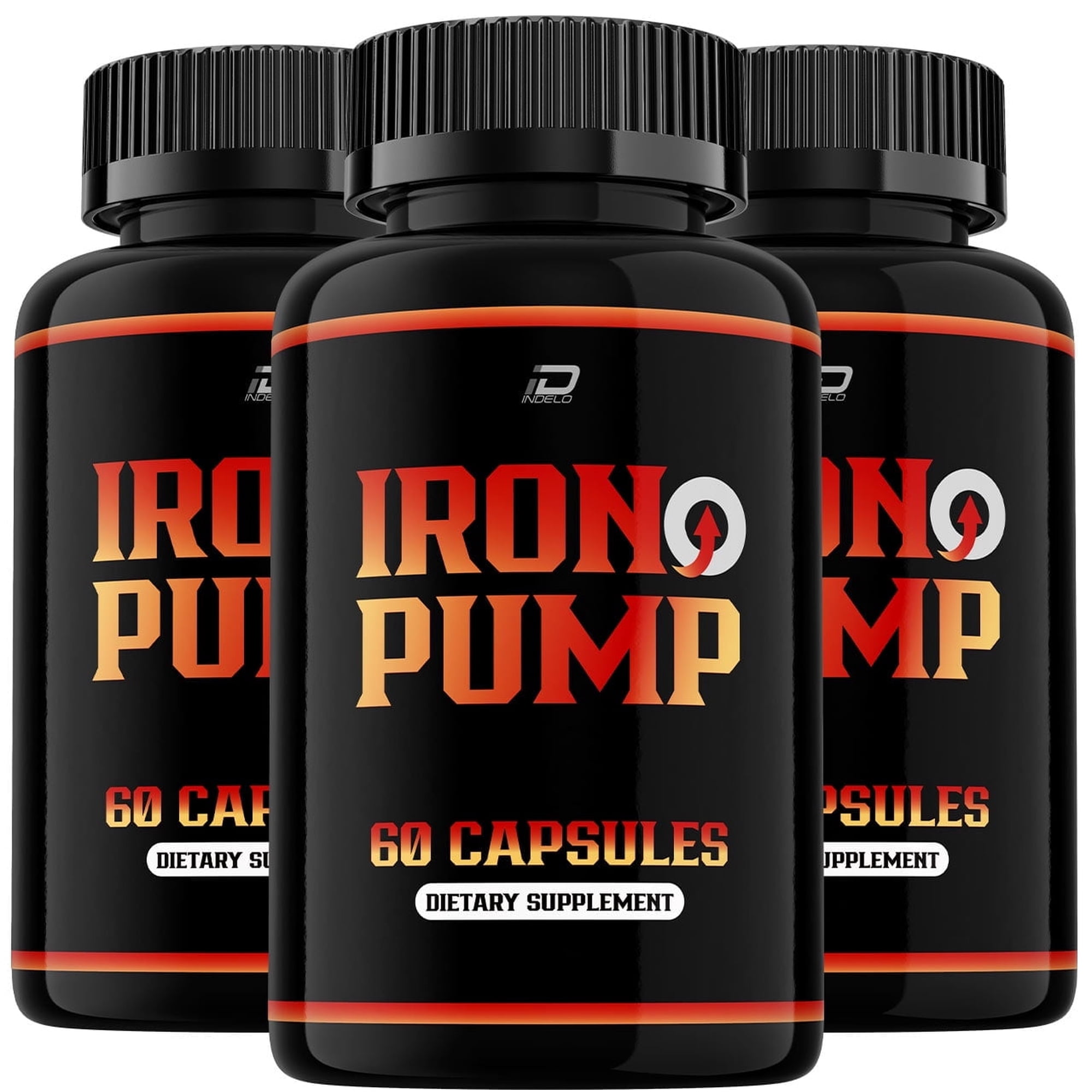 (3 Pack) Iron Pump For Men Capsules Official Formula - Iron Pump Ed Pills Max Performance - Maximum Strength, Iron Pump Pills for Men All Natural Formula, IronPump Reviews (180 Capsules)