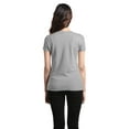thumbnail image 3 of Shop4Ever Women's Easter Bunny Egg Hunting Squad Slim Fit V-Neck T-Shirt Large Sports Grey, 3 of 5