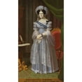 thumbnail image 2 of Francesco Marabotti 12x18 Gold Ornate Wood Frame and Double Matted Museum Art Print Titled - Portrait of Maria Cristina Di Borbone (1851), 2 of 4