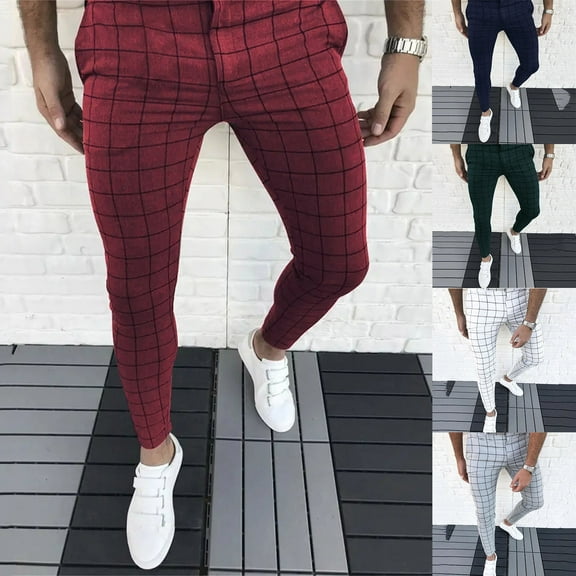 ZZwxWA Men Clothing Men Fashion Casual With Pockets Button Waist Suit Long Pants Joggers for Men Summer Saving